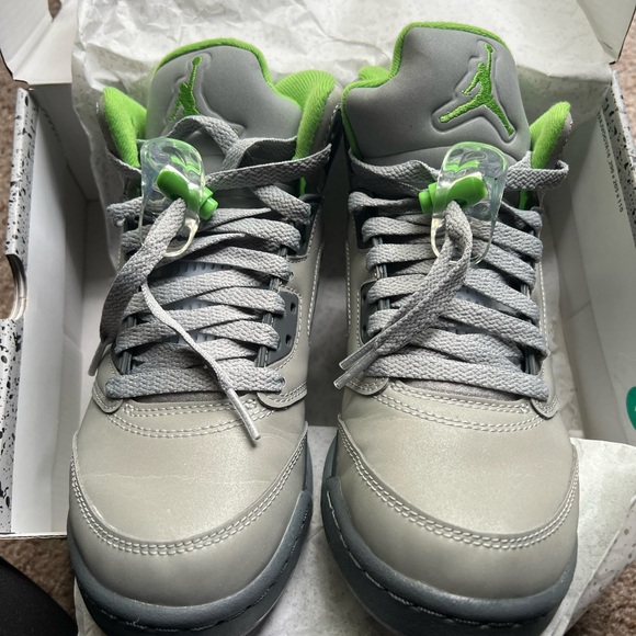 Air Jordan 5 retro Silver/green bean Flint Grey - Picture 5 of 7